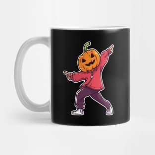 Pumpkin Man Dancing. The Spooky Dance. Mug